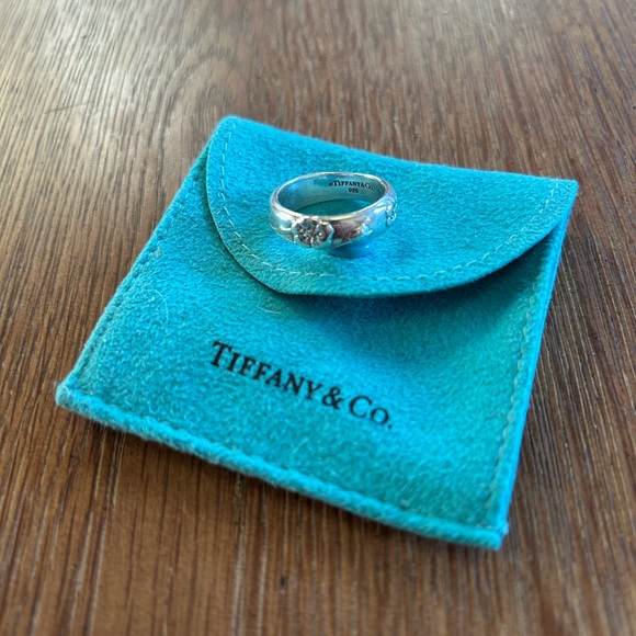 TIFFANY & Co. Retired Nature Rose Ring *Rare* Sterling Silver Sz 7 - Picture 5 of 5